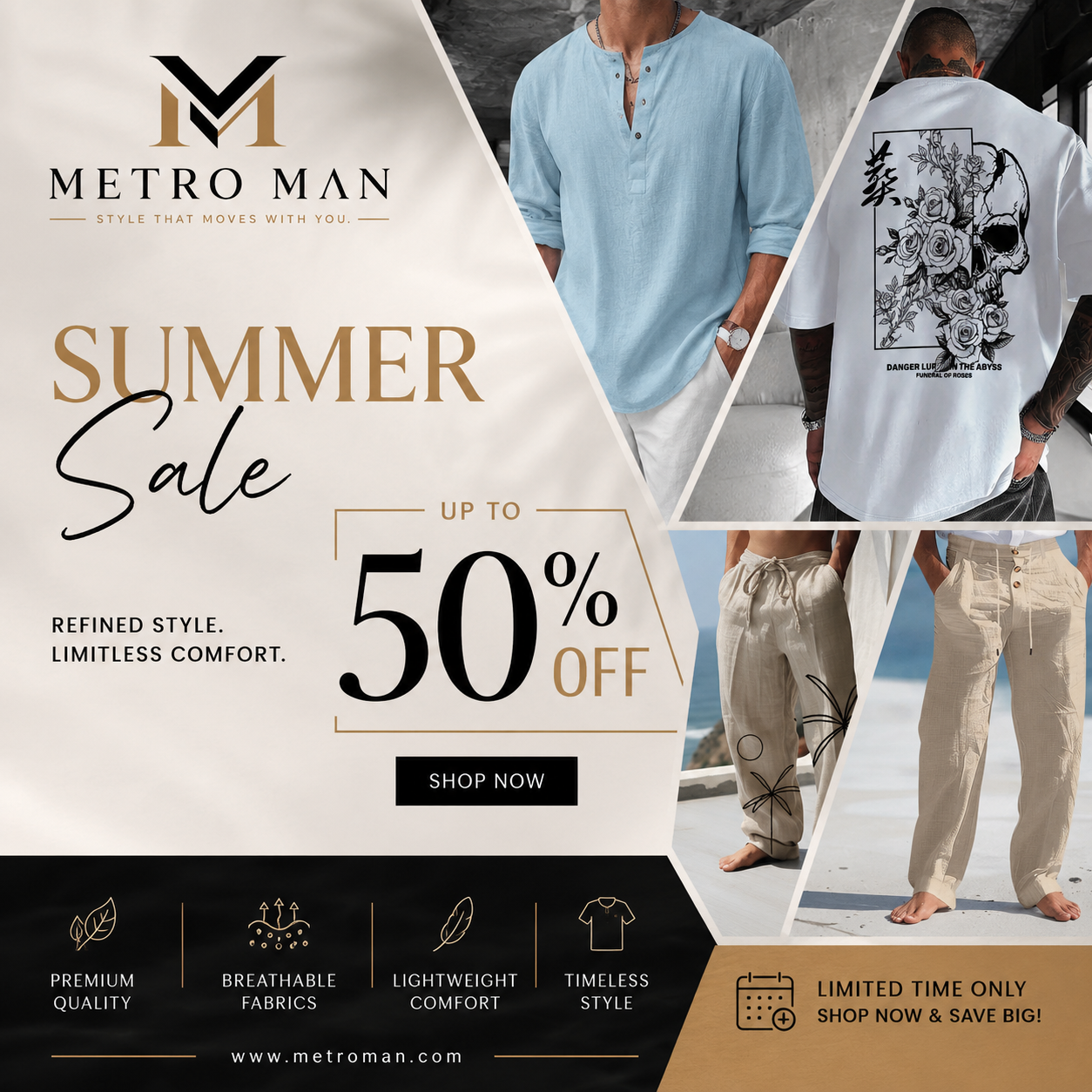 Metro Man — Summer Sale square creative